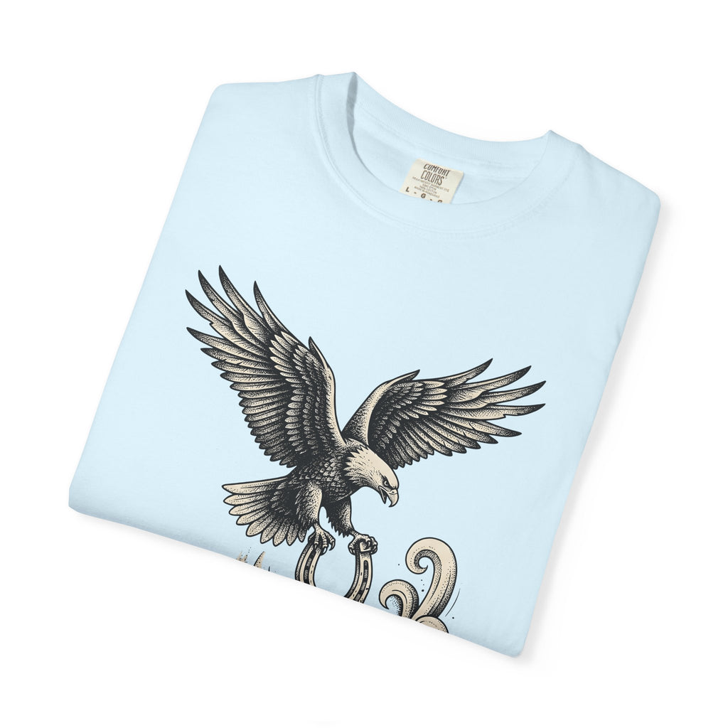 Eagle Horseshoe Shirt Cowgirl Western Gift Women Tattoo Tee Horseshoe T-Shirt Rodeo Fan Ink Tshirt Western Graphic Vintage Western Swirl