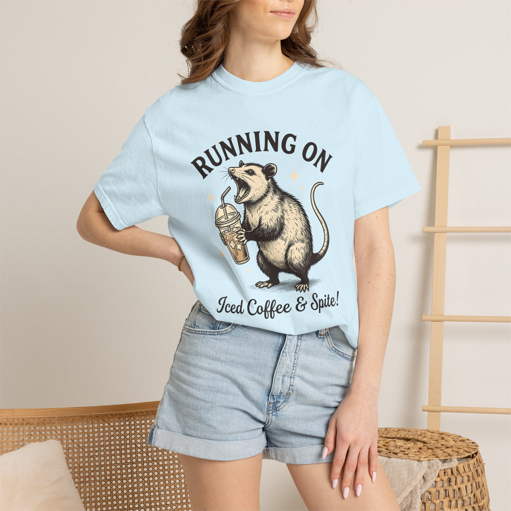 Possum Cafe Shirt Coffee Creatures Gift Women Antique Tee Opossum T-Shirt Coffee Fan Vintage Tshirt Animal Graphic Doodle Twinkle Tshirt