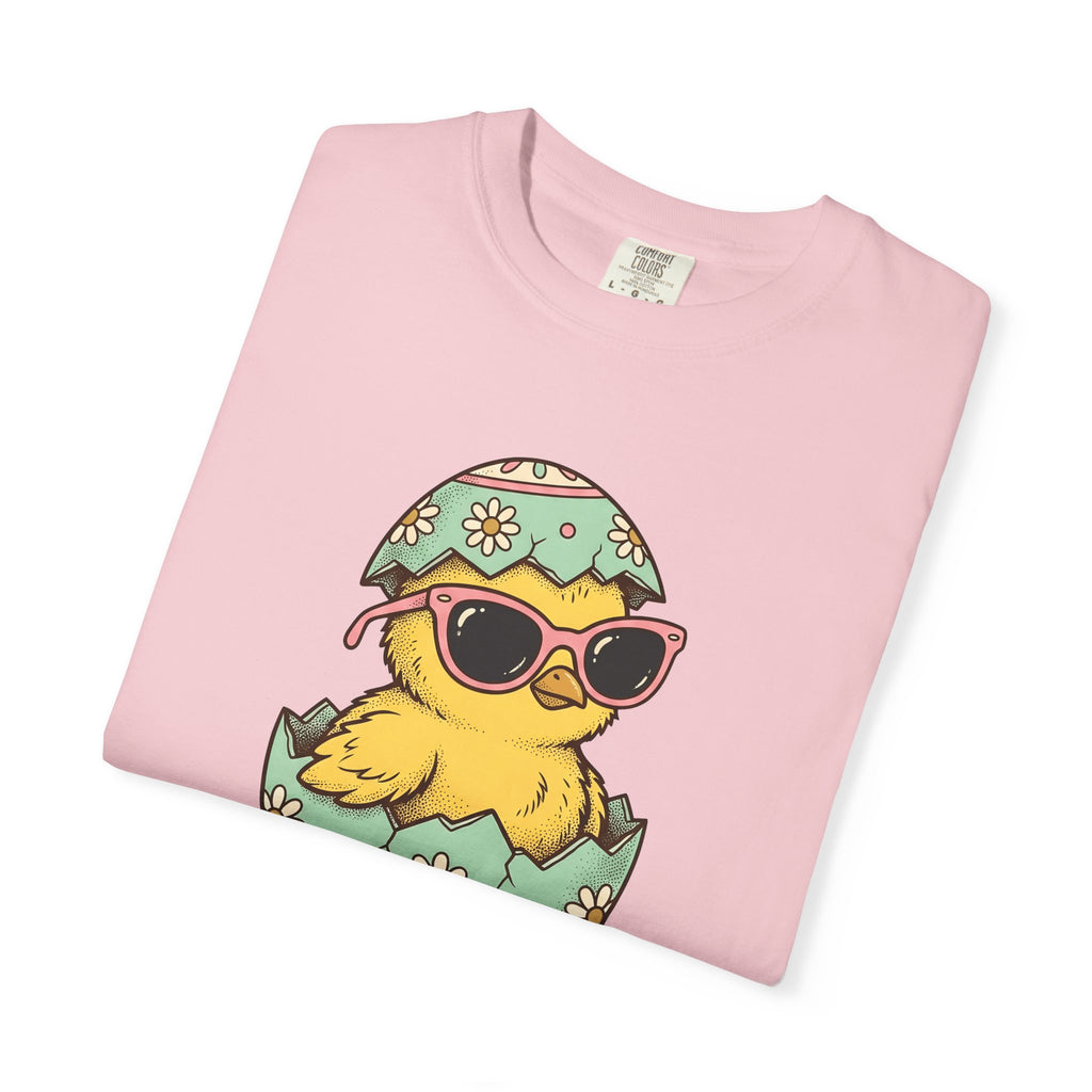 Chick Sunnies Shirt Easter Critter Gift Women Line Art Tee Baby Chick T-Shirt Easter Fan Simple Drawing Graphic Creature Design Classic
