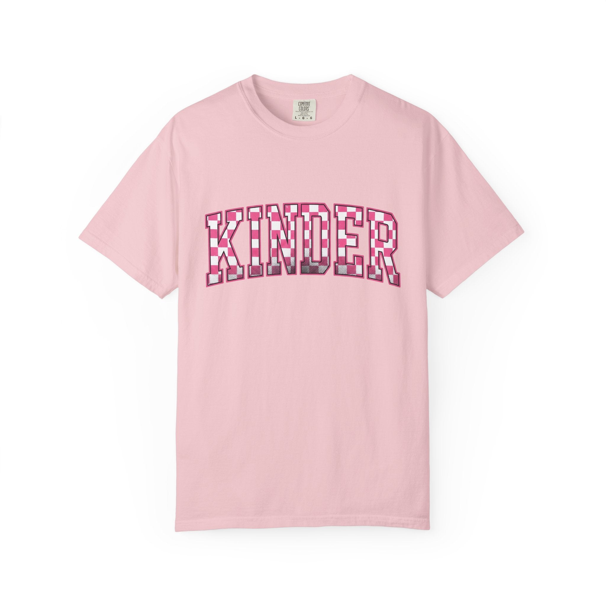 Checkerboard Varsity Letters Shirt Teachers Education Gift Women Strong Tee Letterman T-Shirt Educator Enthusiast Bold Tshirt Learning