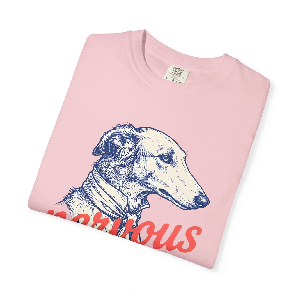 Greyhound Pet Shirt Dog Wildlife Gift Women Sketch Tee Whippet T-Shirt Dog Fan Hound Drawing Wildlife Graphic Tshirt Retro Scarf Tshirt