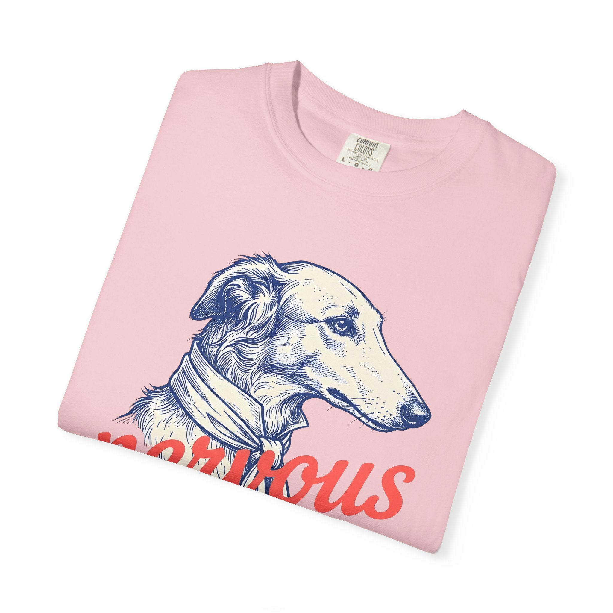 Greyhound Pet Shirt Dog Wildlife Gift Women Sketch Tee Whippet T-Shirt Dog Fan Hound Drawing Wildlife Graphic Tshirt Retro Scarf Tshirt