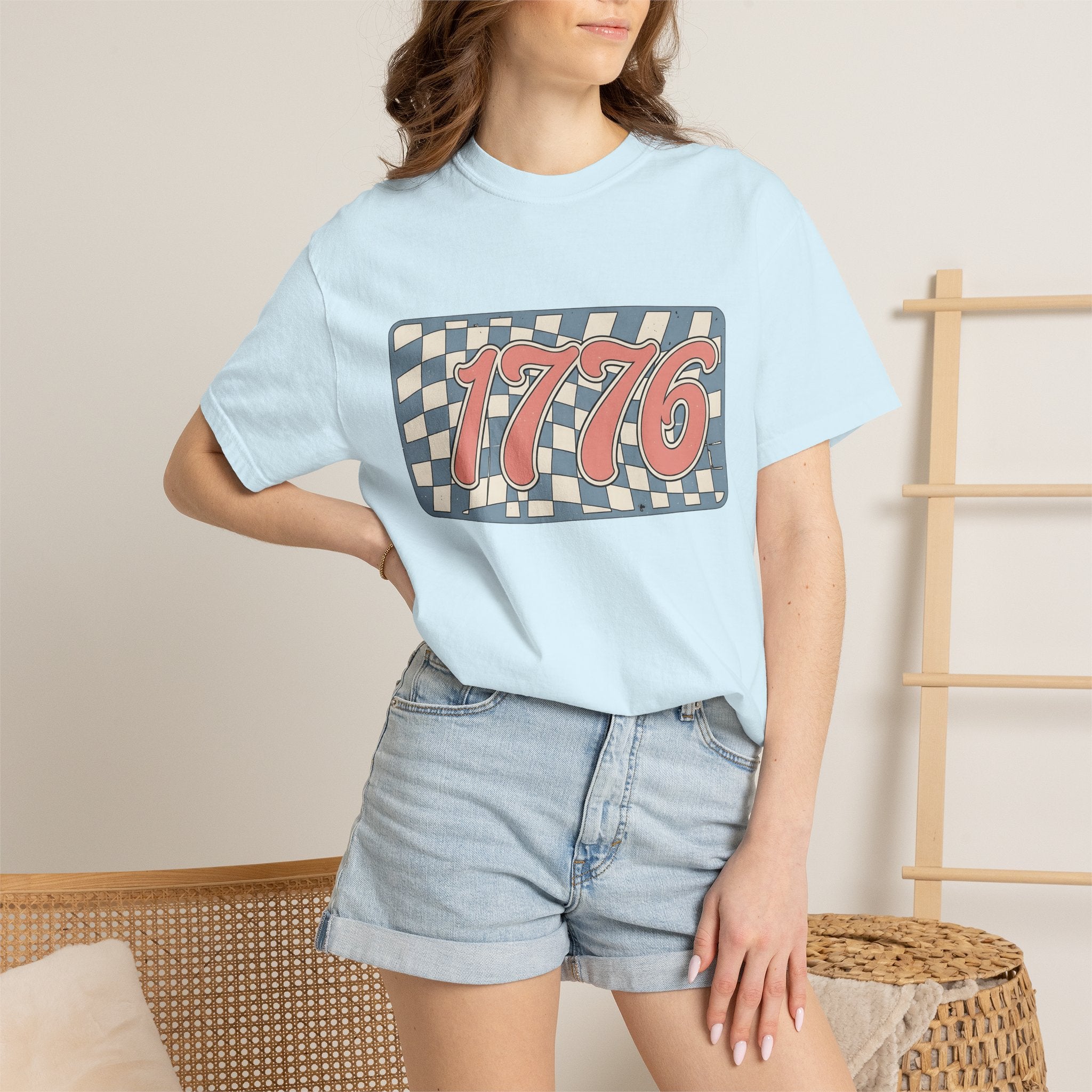 Racing Flag Design Shirt America Usa Gift Women Retro Tee Checkered Flag T-Shirt American Enthusiast Vintage Tshirt United States Graphic