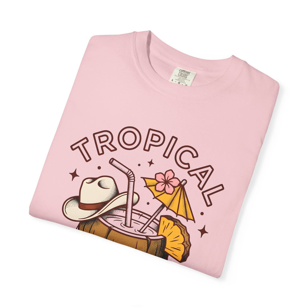 Coconut Beverage Shirt Cowgirl Beach Gift Women Classic Tee Coconut Drink T-Shirt Cowgirl Fan Retro Tshirt Coastal Graphic Doodle Cowboy Cap