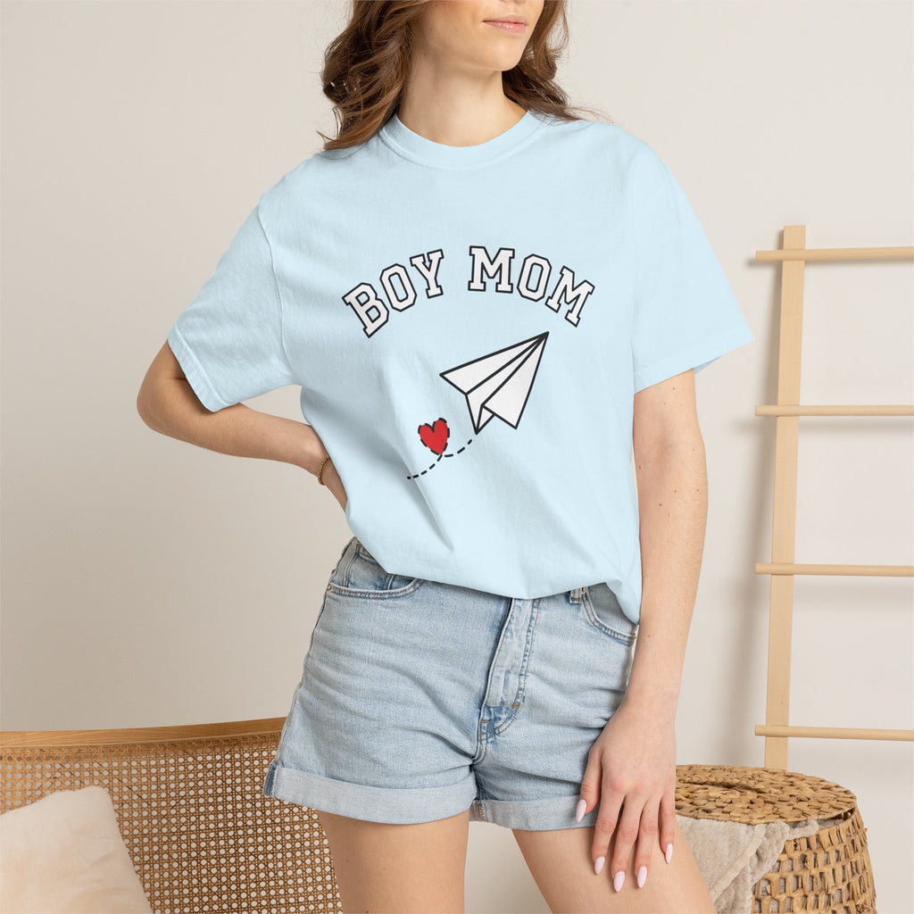 Folding Plane Shirt Moms Kin Gift Women Contemporary Tee Paper Plane T-Shirt Motherhood Fan Modern Tshirt Family Graphic Plain Affection