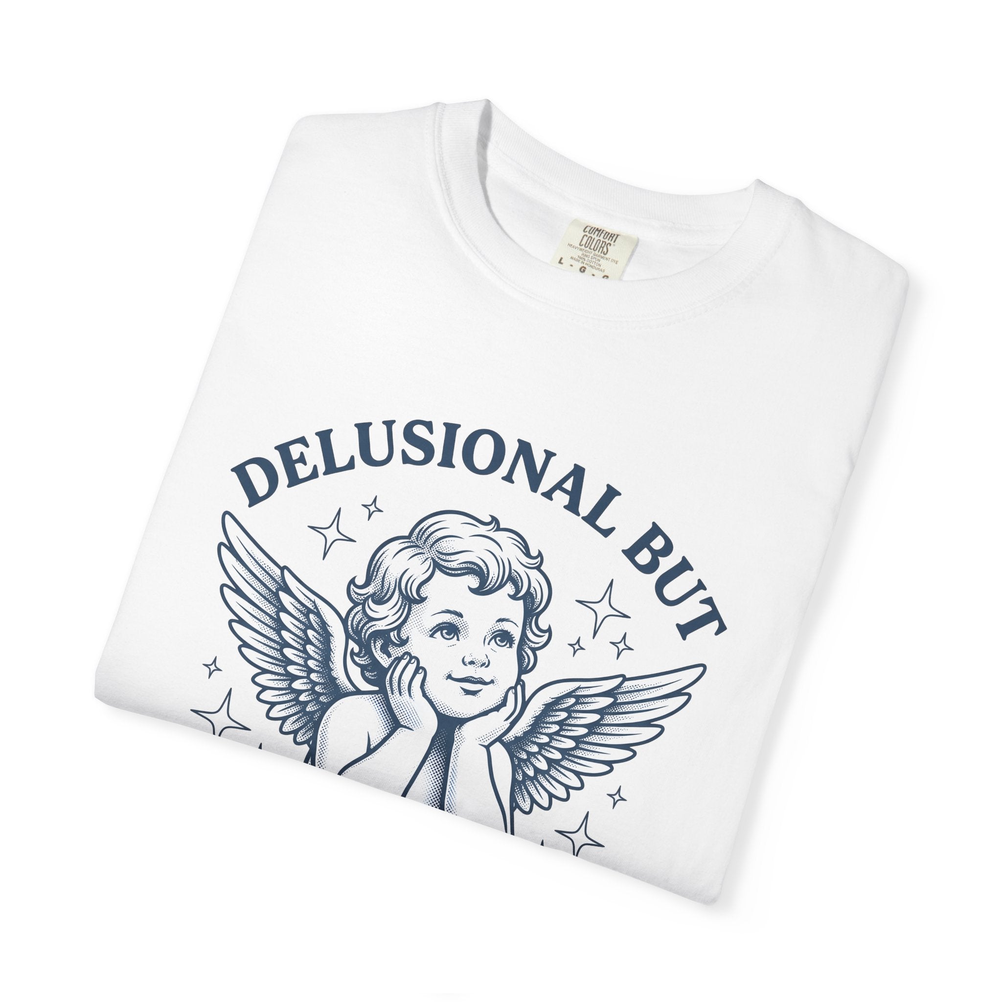 Heavenly Figure Shirt Funny Humor Gift Women Classic Tee Angel T-Shirt Comedy Fan Retro Tshirt Witty Graphic Doodle Twinkles Tshirt