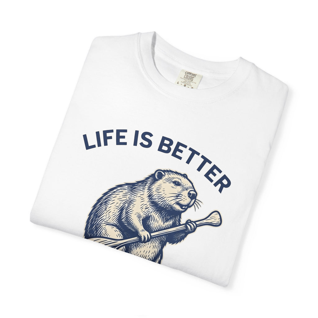 Beaver Oar Shirt Sports & Activities Hiking Gift Women Retro Tee Paddle T-Shirt Athlete Enthusiast Vintage Tshirt Trekker Graphic Sketch
