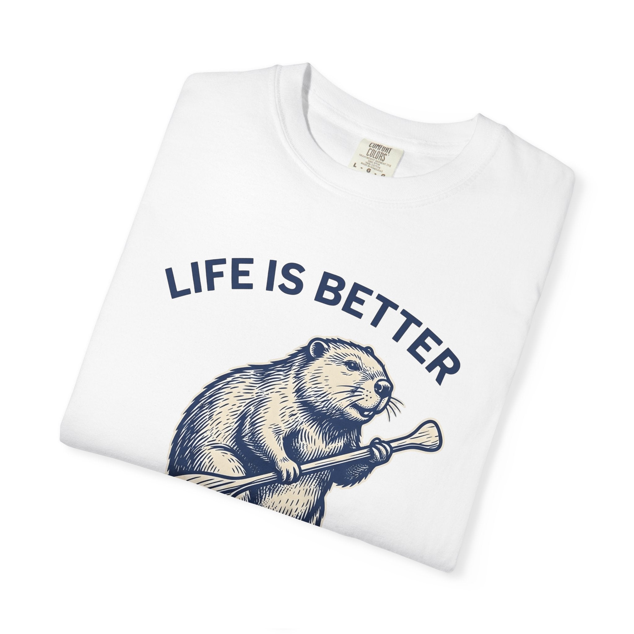 Beaver Oar Shirt Sports & Activities Hiking Gift Women Retro Tee Paddle T-Shirt Athlete Enthusiast Vintage Tshirt Trekker Graphic Sketch