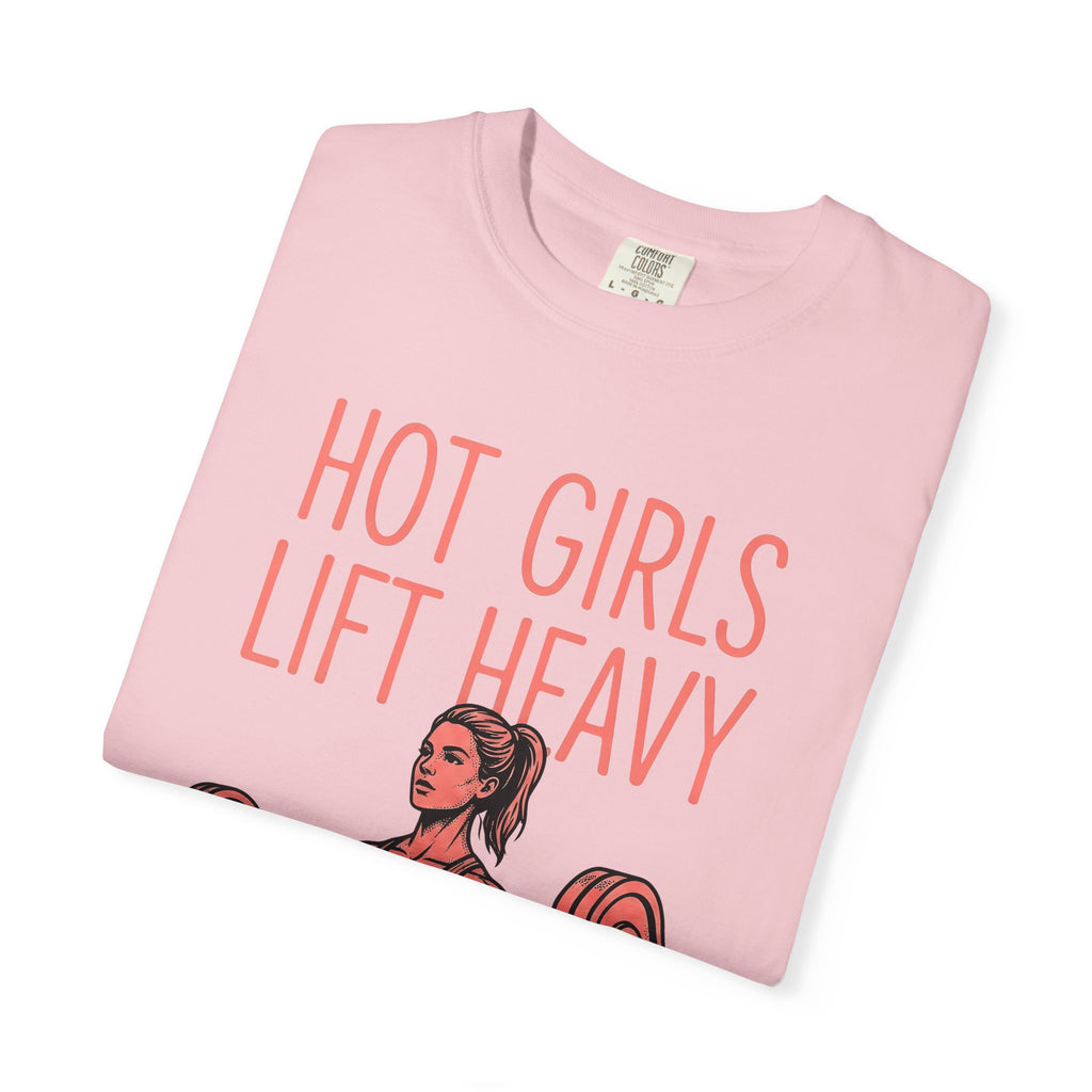 Girl Lifting Weights Shirt Fitness Exercise Gift Women Cartoon Tee Weightlifter T-Shirt Fitness Enthusiast Cartoonish Tshirt Workout Graphic