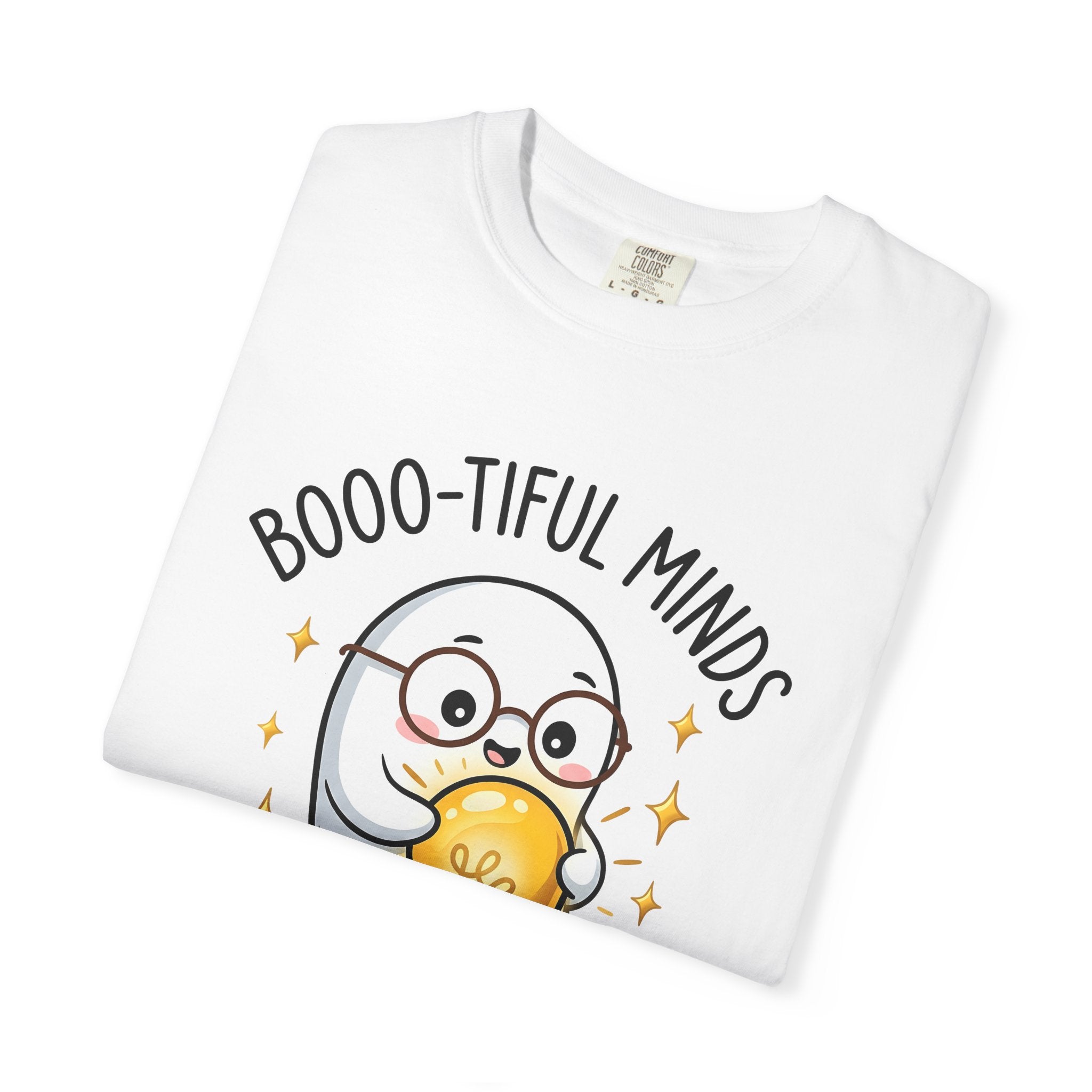 Spooky Specs Shirt Teachers Harvest Gift Women Chibi Tee Eyeglasses T-Shirt Educator Enthusiast Cartoon Tshirt Autumn Graphic Animation Bulb