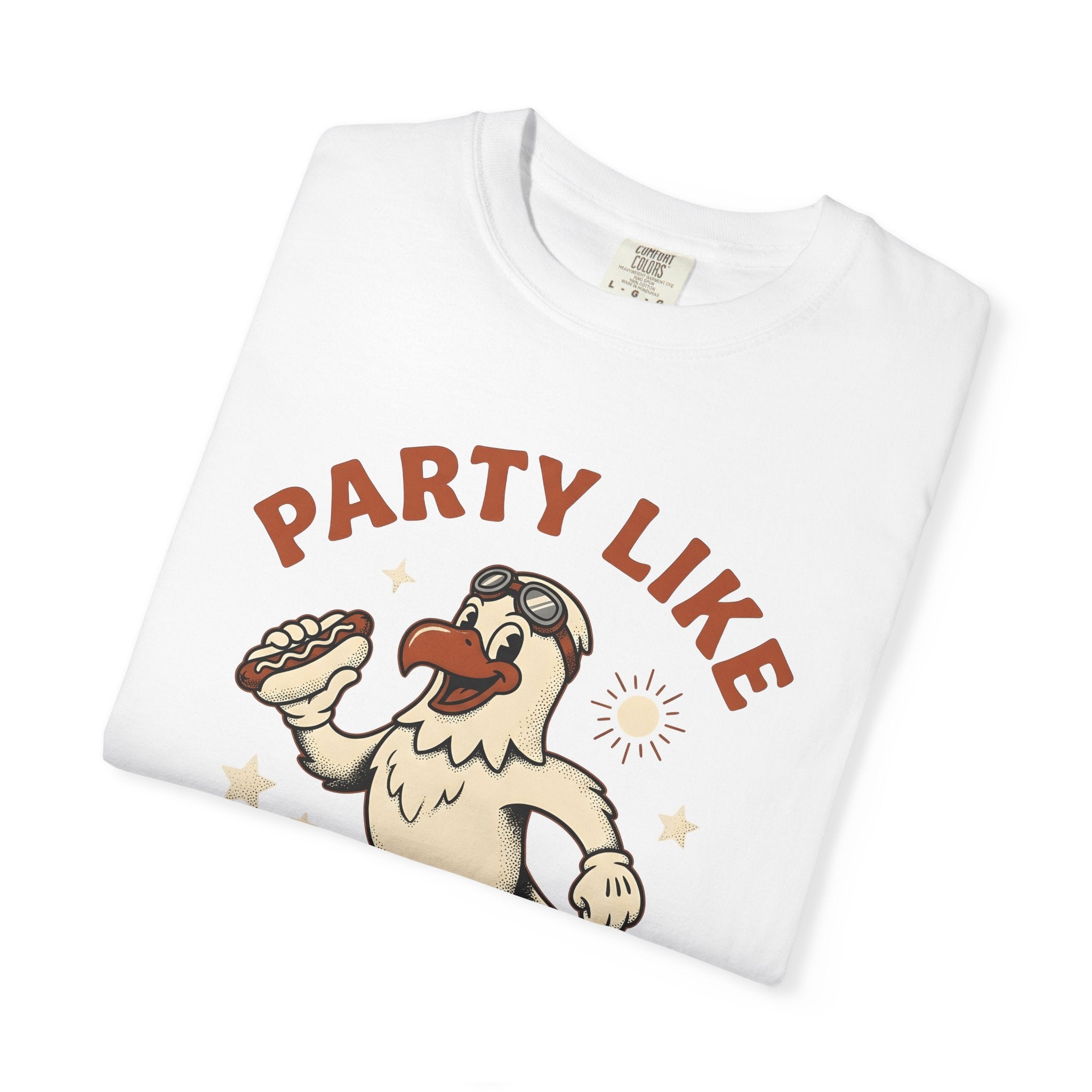 Eagle Frankfurter Shirt 4th Of July Americana Gift Women Illustration Tee Hot Dog T-Shirt Patriotic Fan Vintage Tshirt Patriotic Graphic