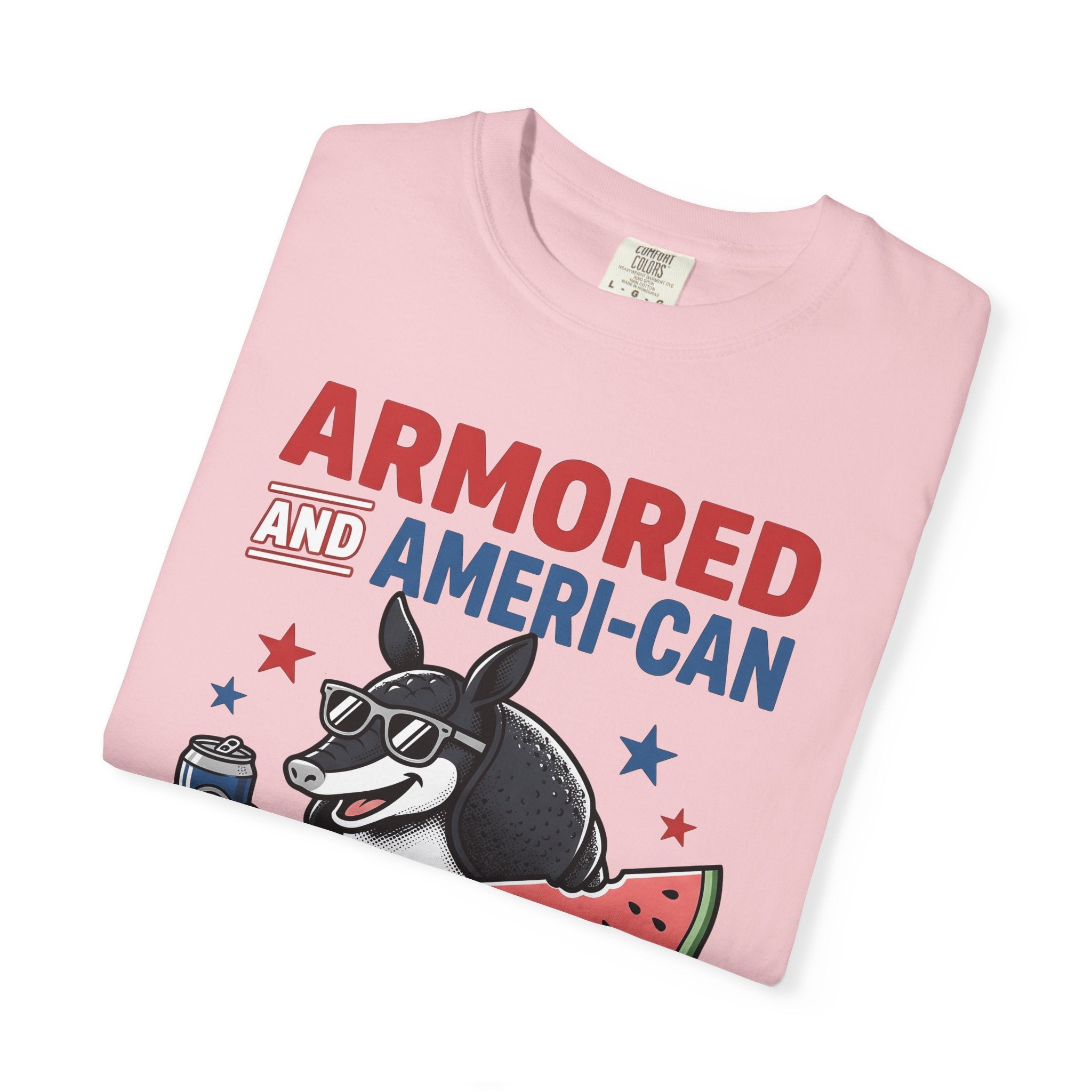 Armadillo Clipart Shirt 4th Of July Freedom Gift Women Hand Drawn Tee Dillo T-Shirt Patriot Fan Handdrawn Tshirt Liberty Graphic Classic