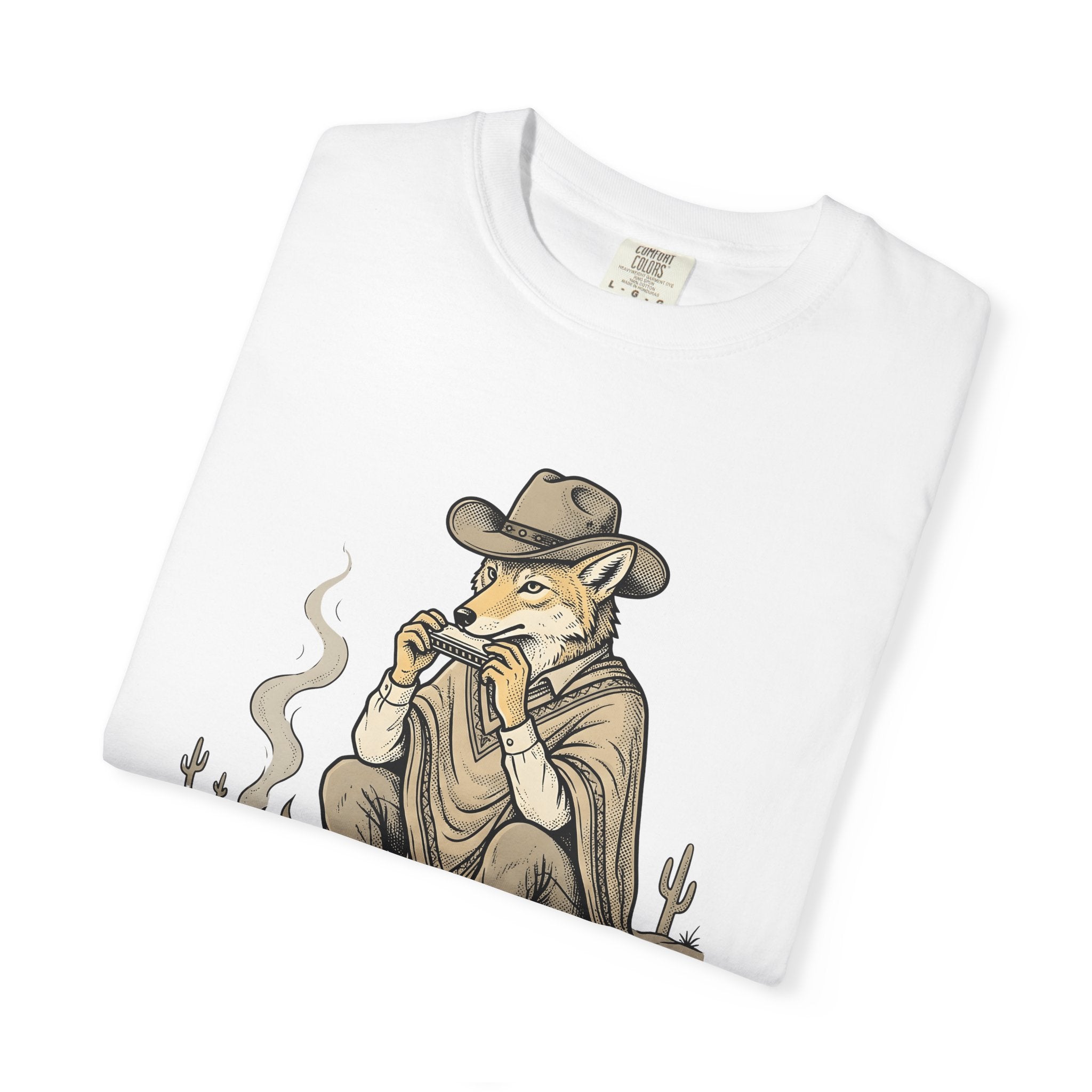 Desert Coyote Shirt Cowgirl Fauna Gift Women Country Tee Coyote T-Shirt Cowgirl Fan Rustic Tshirt Wildlife Graphic Retro Bonfire Tshirt
