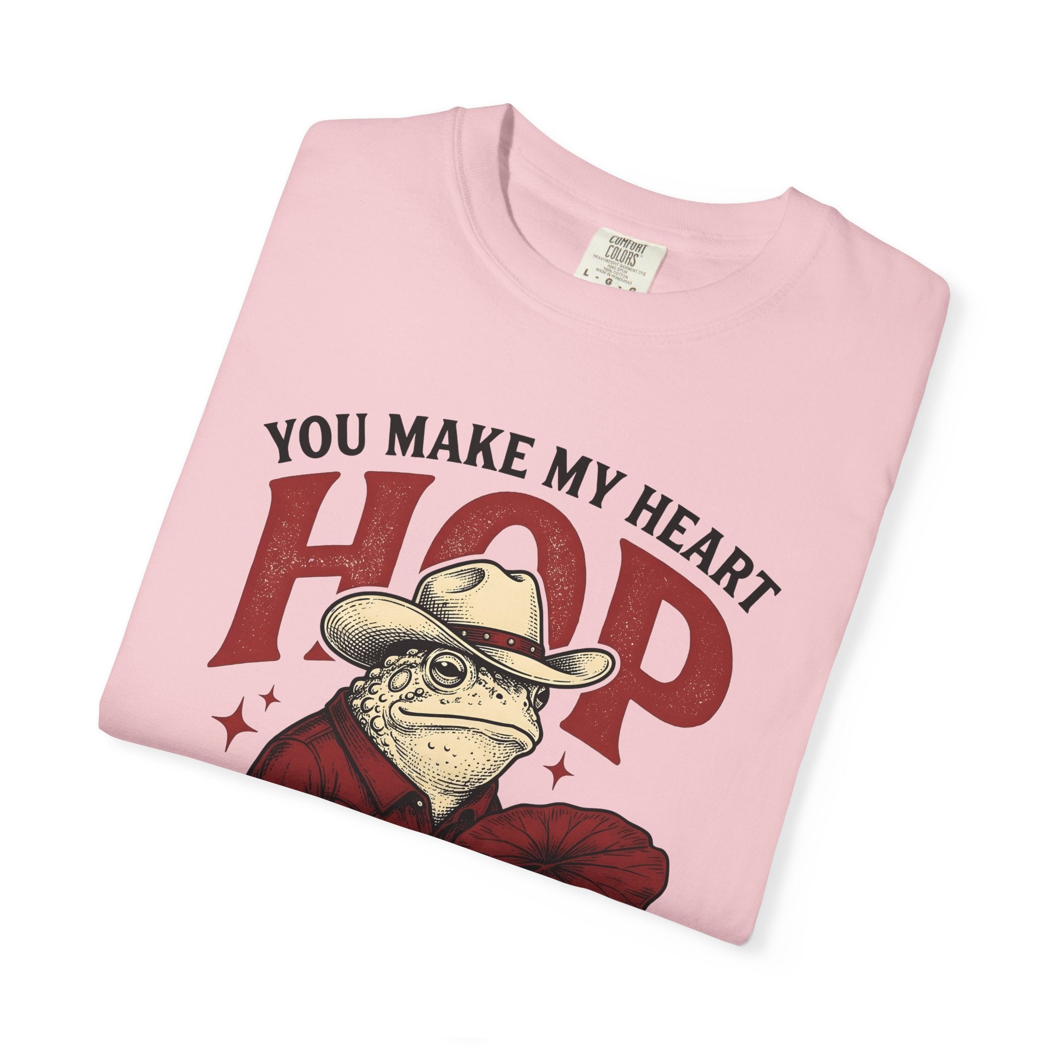 Cowboy Amphibian Shirt St. Valentine's Day Nature Gift Women Old Fashioned Tee Frog T-Shirt Valentine Fan Retro Tshirt Environmental Graphic