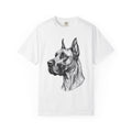 Great Dane Dog Shirt Dog Animals Gift Women Sketch Tee Dane T-Shirt Dog Fan Puppy Tshirt Creature Graphic Retro Dog Face Tshirt