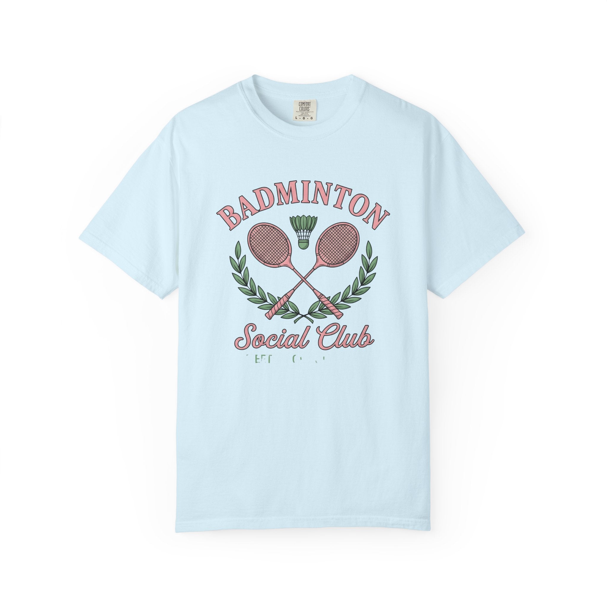 Badminton Racquets Shirt Badminton Association Gift Women Line Art Tee Racquet T-Shirt Badminton Enthusiast Drawing Design Cartoon Birdie