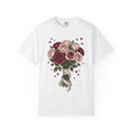 Flower Bouquet Shirt St. Valentines Day Blossoms Gift Women Sketch Tee Floral Arrangement T-Shirt Valentine Fan Hand Drawn Tshirt Floral