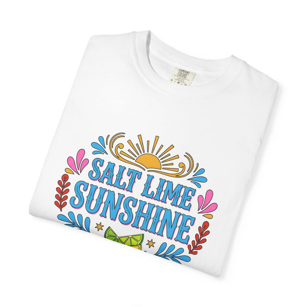 Lime Fruit Slice Shirt Summer Travel Gift Women Folk Tee Lime Wedge T-Shirt Vacation Fan Bohemian Tshirt Adventure Graphic Cartoon Floral