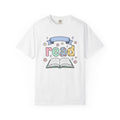 Open Book Shirt Teacher Reading Gift Women Cute Tee Booklet T-Shirt Educator Enthusiast Adorable Tshirt Literacy Graphic Pastel Flowers