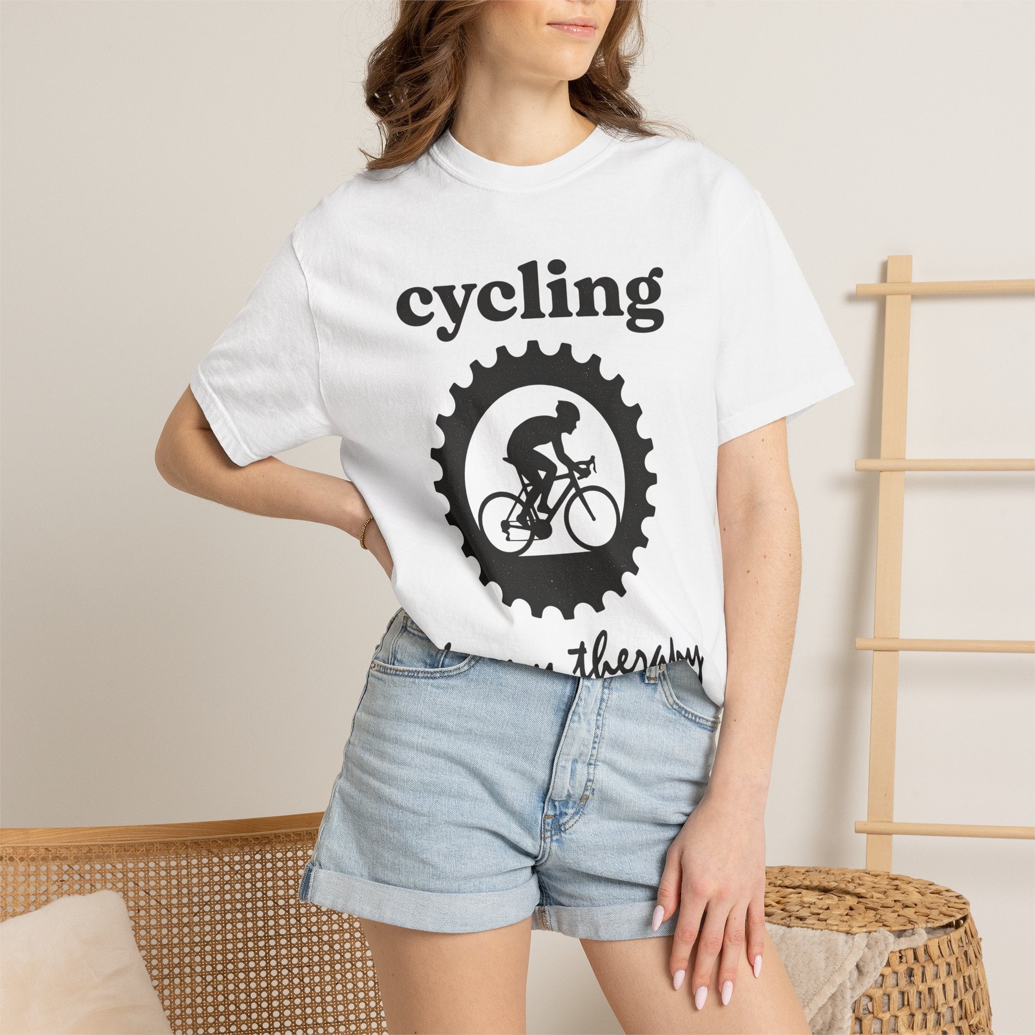 Cyclist Graphic Shirt Cycling Fitness Gift Women Silhouette Tee Biker T-Shirt Cyclist Enthusiast Outline Tshirt Workout Graphic Minimalist