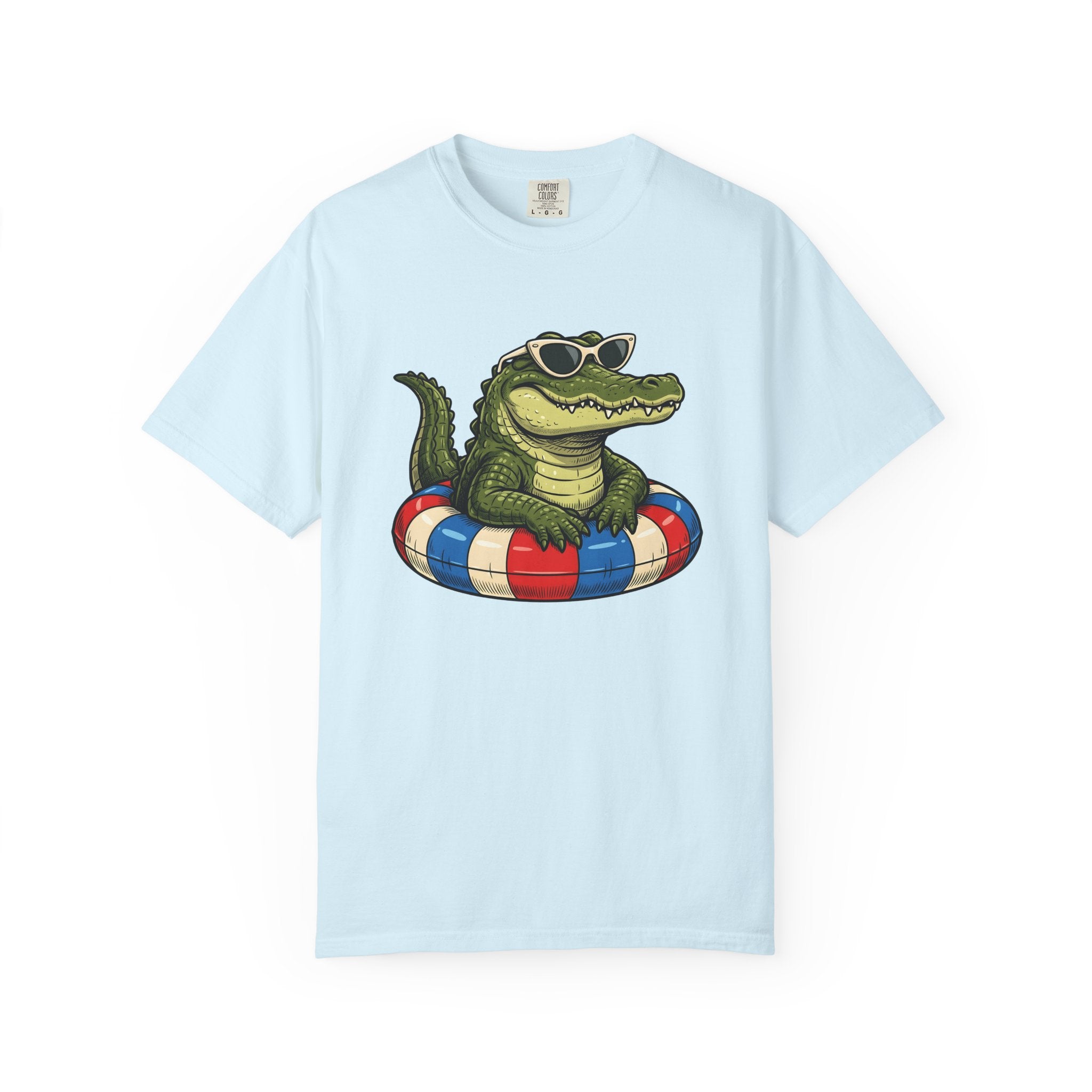 Alligator Sunglasses Shirt Animals Summer Gift Women Cartoon Tee Gators T-Shirt Wildlife Fan Crocodile Tshirt Vacation Graphic Retro Pool