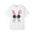 Bunny Glasses Shirt Easter Animal Gift Women Pastel Tee Rabbit T-Shirt Easter Fan Soft Tshirt Creature Graphic Retro Sunglasses Tshirt