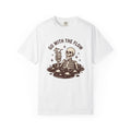 Skeleton Water Shirt Skeleton Horror Gift Women Old-Fashioned Tee Hydration T-Shirt Bone Fan Retro Tshirt Scary Graphic Nostalgic Beverage
