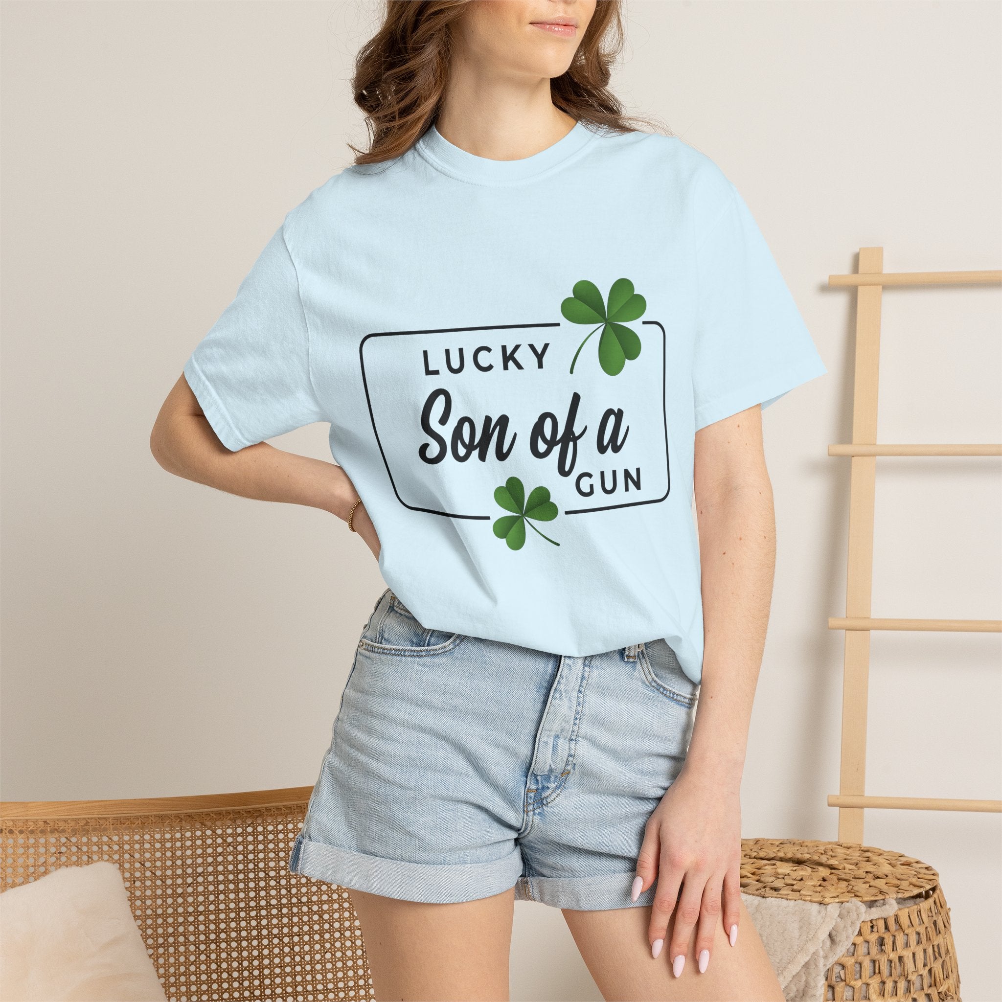 Clover Art Shirt St Patrick's Day Fun Gift Women Trendy Tee Shamrock T-Shirt St Patty's Fan Modern Tshirt Amusing Graphic Sleek Lucky Clover