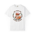 Fox Creator Shirt Moms Critters Gift Women Sweet Tee Fox Maker T-Shirt Mom Fan Fox Art Tshirt Animal Graphic Animated Blossom Wreath Tshirt