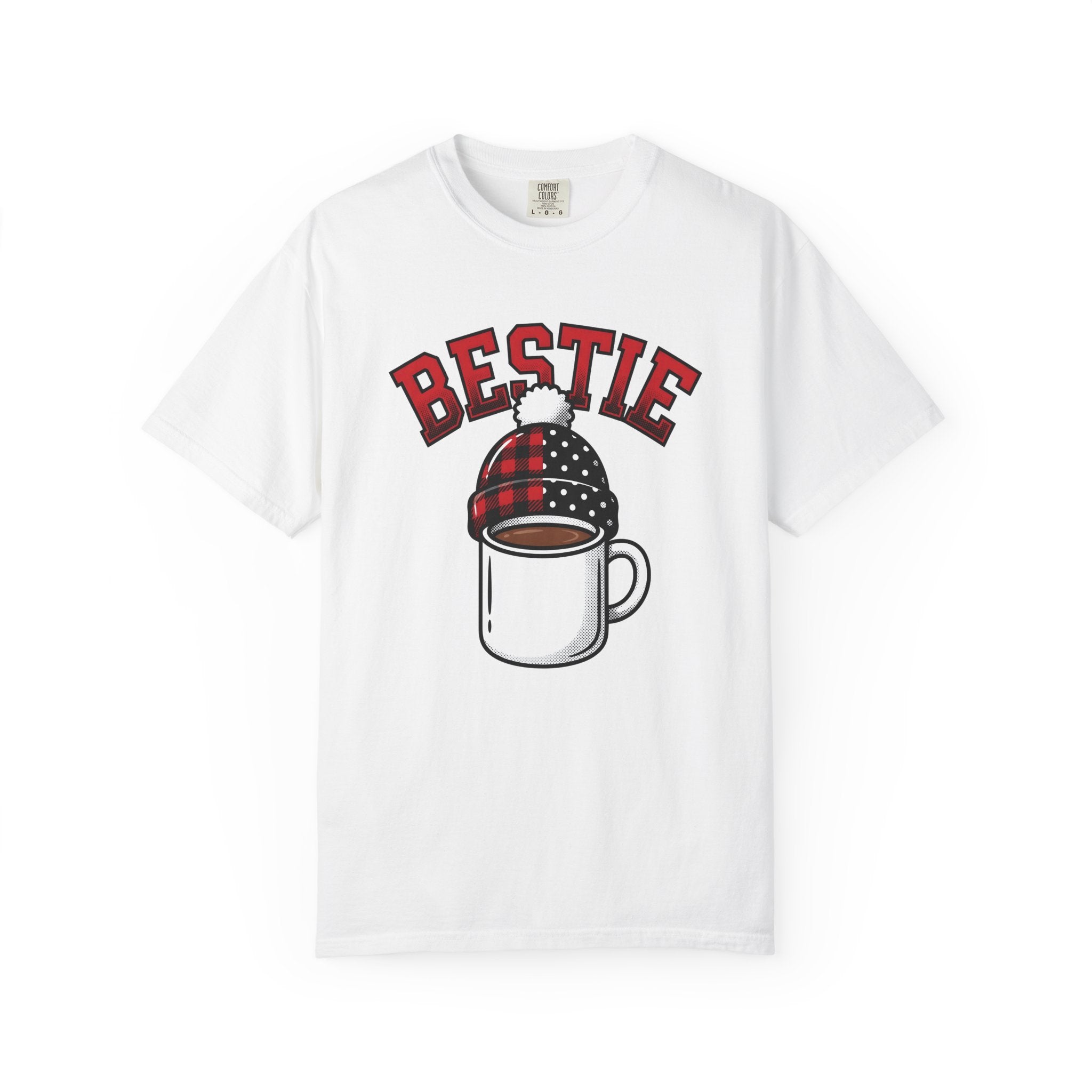 Coffee Cup Shirt Holiday Pals Gift Women Comic Tee Mug T-Shirt Christmas Fan Cartoon Tshirt Friends Graphic Vintage Beanie Tshirt