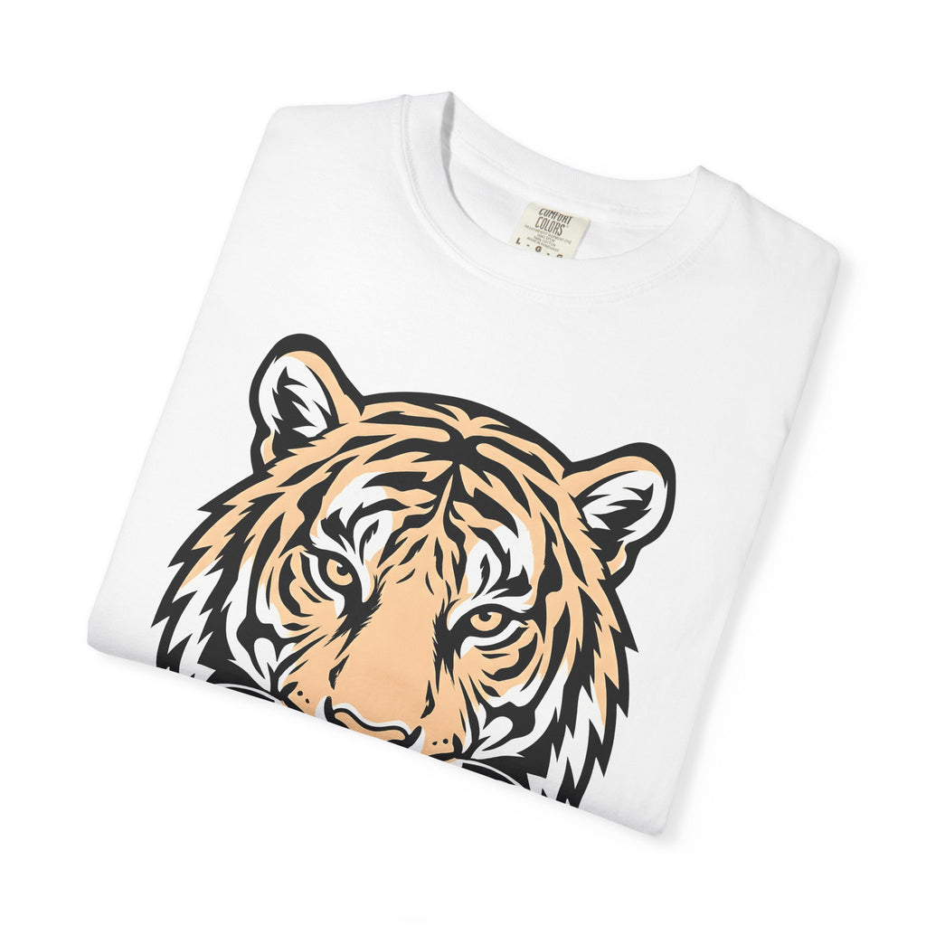 Tiger Face Shirt Animals Wildlife Gift Women Bold Graphic Tee Tiger T-Shirt Animal Fan Cat Graphic Wildlife Illustration Modern Animal