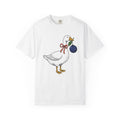 Goose Bowtie Shirt Valentines Day Creatures Gift Women Line Art Tee Goose T-Shirt Valentine Fan Graphic Tshirt Animal Graphic Classic