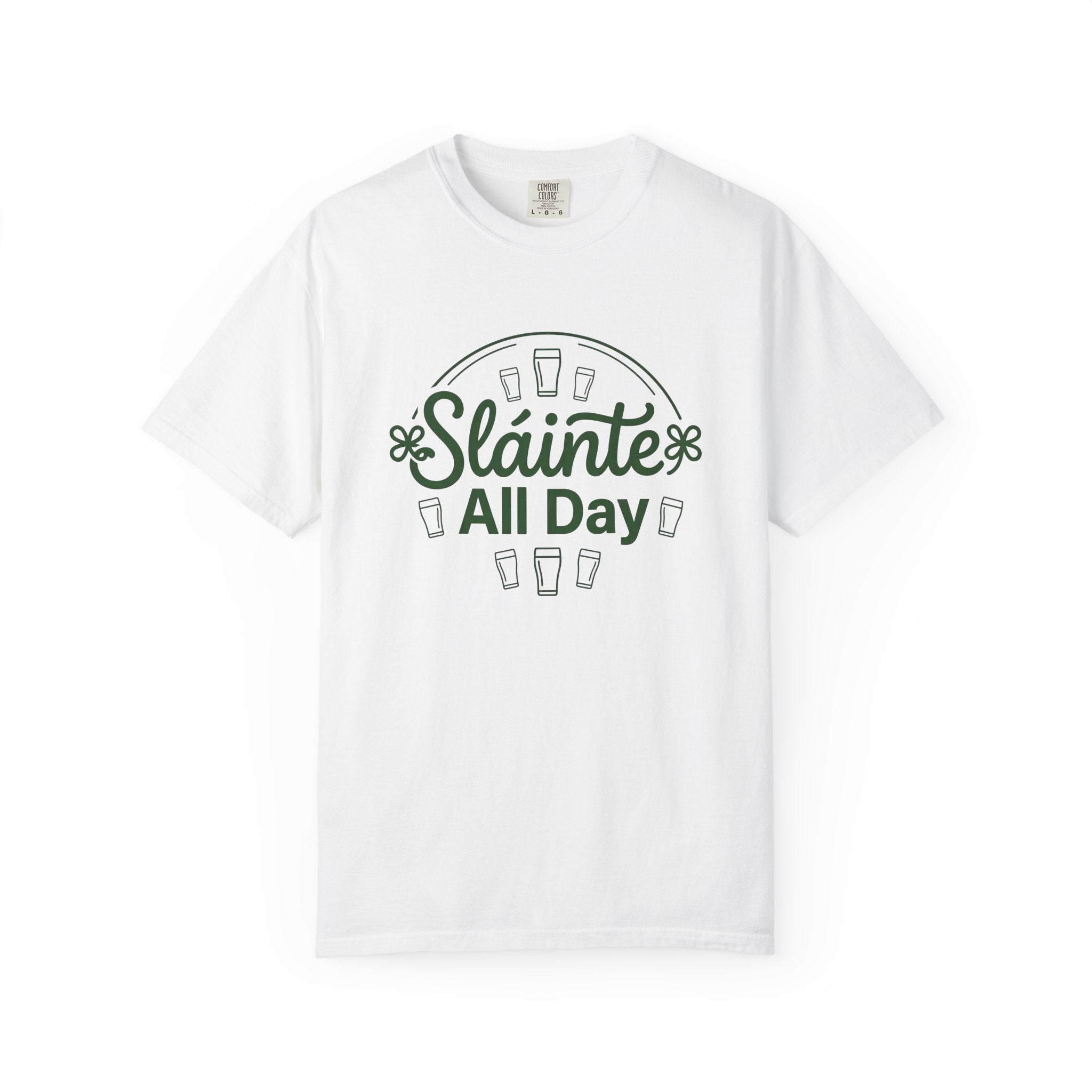 Pint Glass Shirt St Patrick's Day Liquor Gift Women Strong Tee Beer Glass T-Shirt St Patricks Fan Pint Mug Graphic Classic Shamrock Tshirt