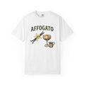 Affogato Dessert Shirt Coffee Foodie Gift Women Vintage Tee Gelato T-Shirt Coffee Fan Retro Tshirt Food Graphic Hand Drawn Vanilla Flower