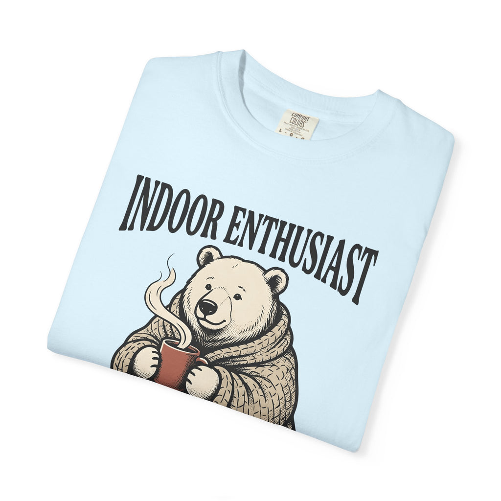Bear Latte Shirt Funny Shy Gift Women Retro Tee Coffee T-Shirt Humor Fan Vintage Tshirt Introvert Graphic Doodle Throw Tshirt