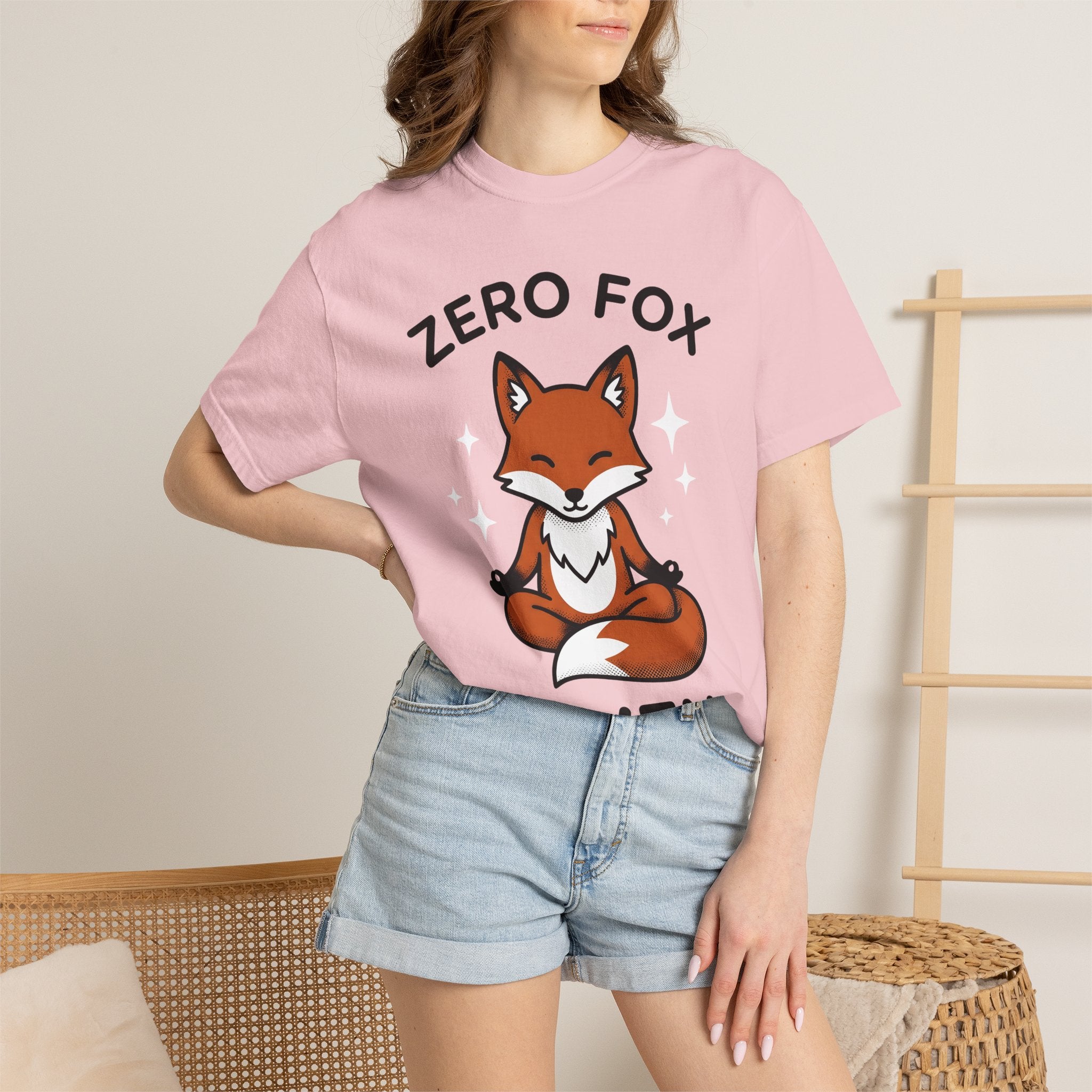 Meditating Fox Shirt Yoga Animal Gift Women Cute Tee Fox T-Shirt Yoga Enthusiast Kawaii Tshirt Wildlife Graphic Cartoon Stars Tshirt