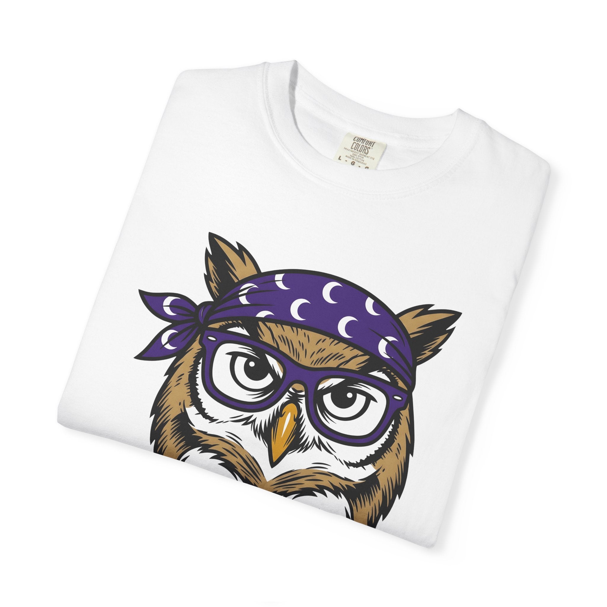 Owl Glasses Shirt Teachers Fauna Gift Women Illustration Tee Owl T-Shirt Educator Enthusiast Graphic Tee Wildlife Graphic Old School Head