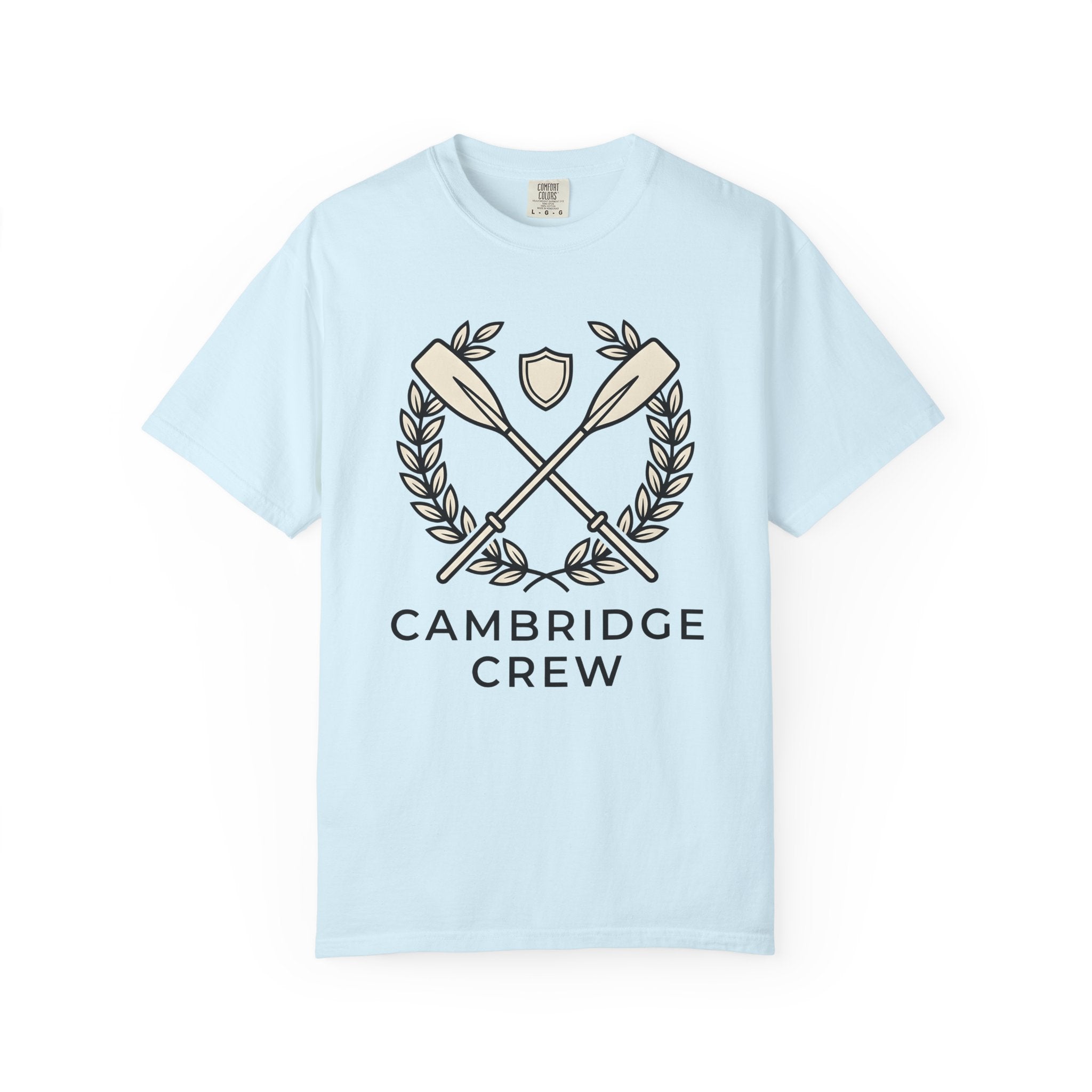 Crossed Paddles Shirt Rowing Squad Gift Women Line Art Tee Oars T-Shirt Rower Enthusiast Illustration Graphic Hand Drawn Wreath Circle