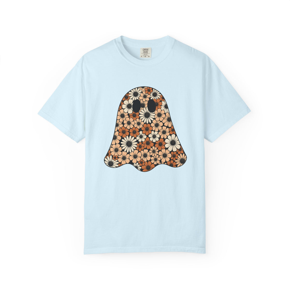 Garden Ghost Shirt Halloween Flora Unisex Gift Folk Tee Specter T-Shirt Spooky