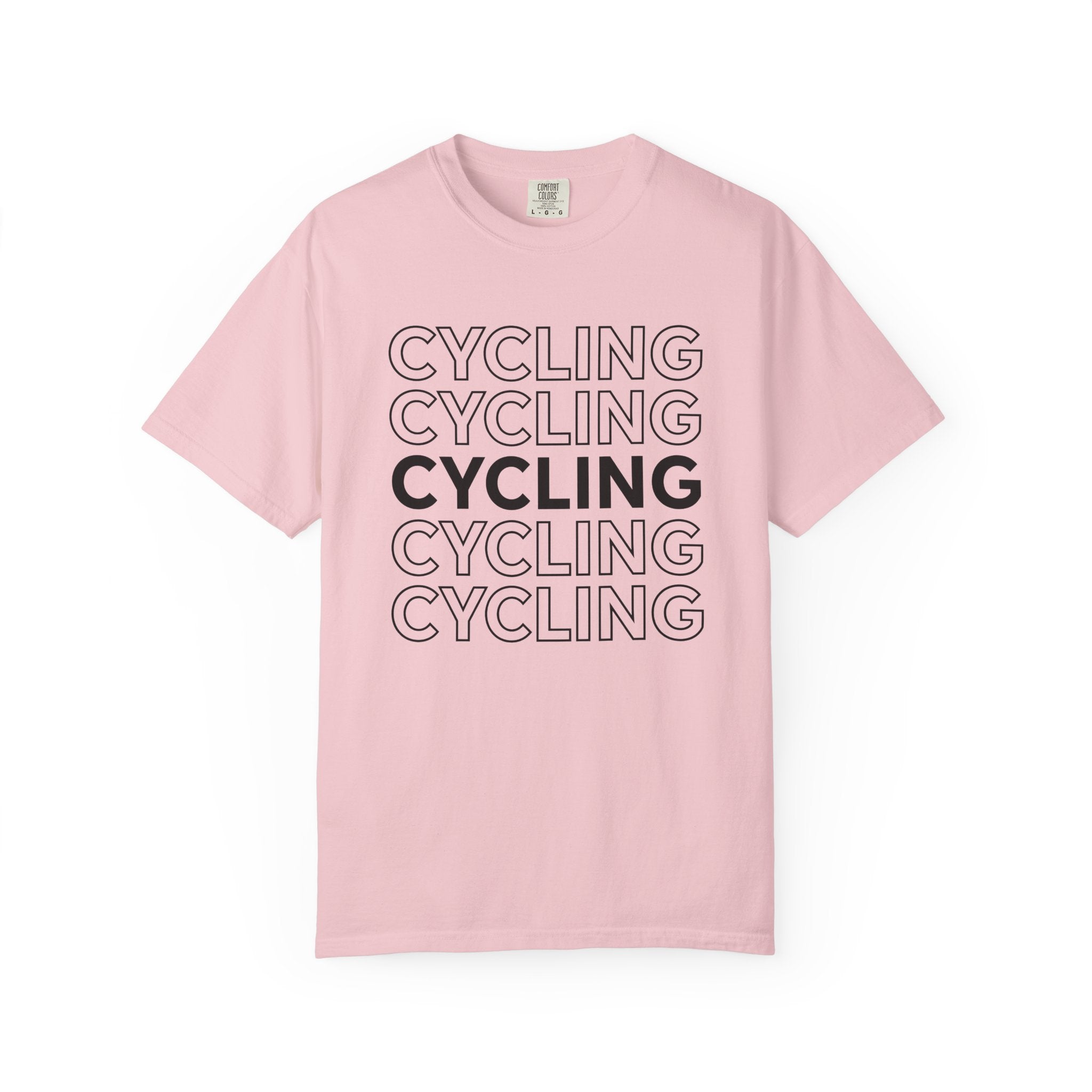 Bike Lettering Shirt Cycling Gym Gift Women Strong Tee Typography T-Shirt Cyclist Enthusiast Bold Tshirt Fitness Graphic Simple Design
