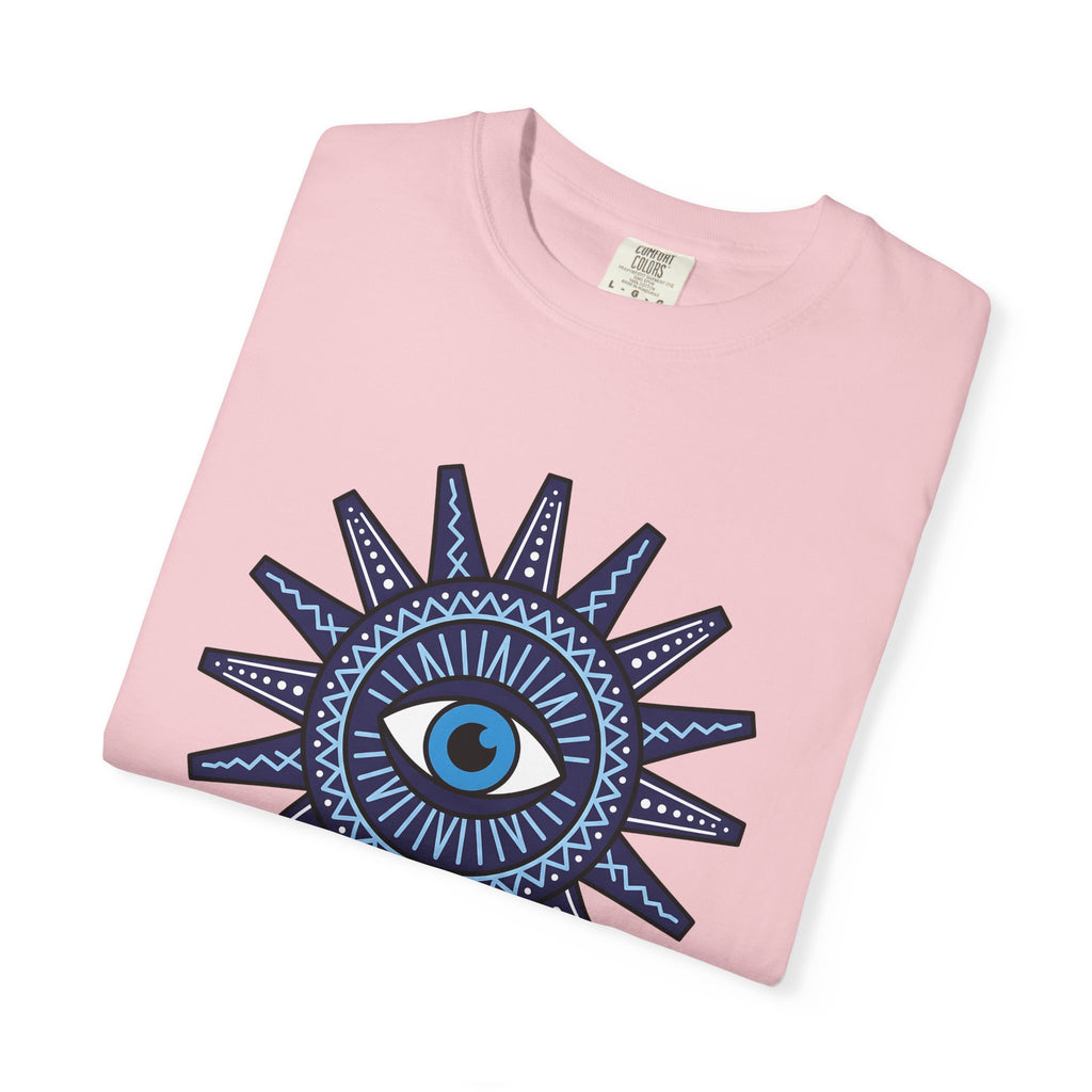 Evil Eye Shirt Boho Chic Spiritual Gift Women Geometric Tee Nazar T-Shirt Bohemian Enthusiast Abstract Tshirt Mystical Graphic Minimalist