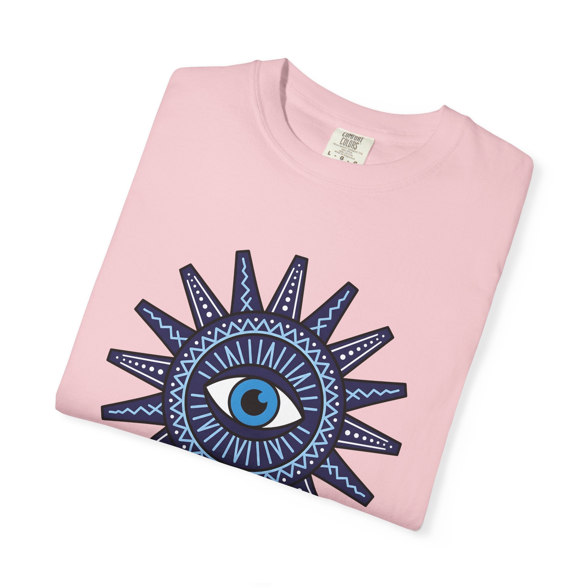Evil Eye Shirt Boho Chic Spiritual Gift Women Geometric Tee Nazar T-Shirt Bohemian Enthusiast Abstract Tshirt Mystical Graphic Minimalist
