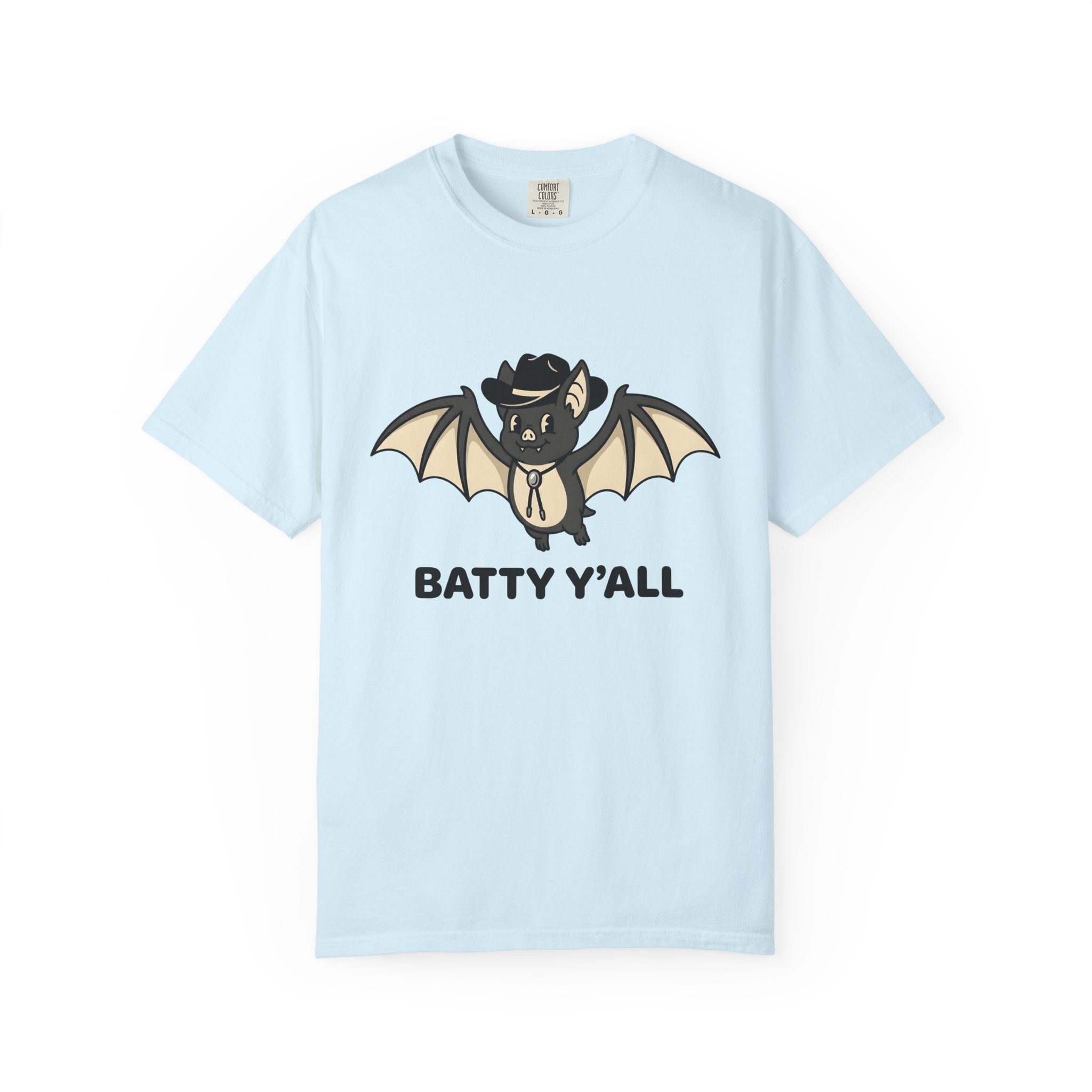 Bat Cowboy Shirt Halloween Rustic Gift Women Lovable Tee Vampire T-Shirt Horror Fan Cute Tshirt Country Graphic Comic Western Hat Tshirt