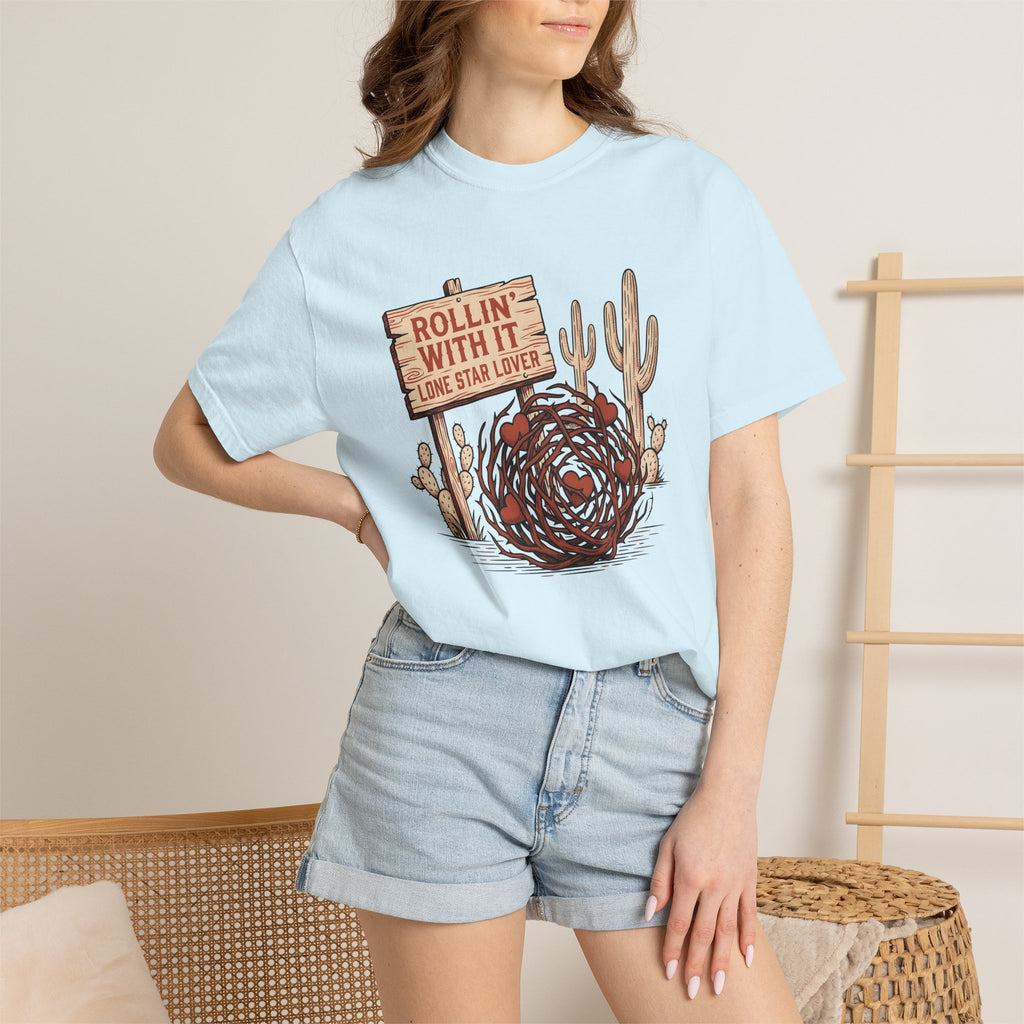 Tumbleweed Heart Shirt St. Valentine's Day Country Gift Women Retro Tee Heart T-Shirt Valentine Fan Vintage Tshirt Rural Graphic Sketch