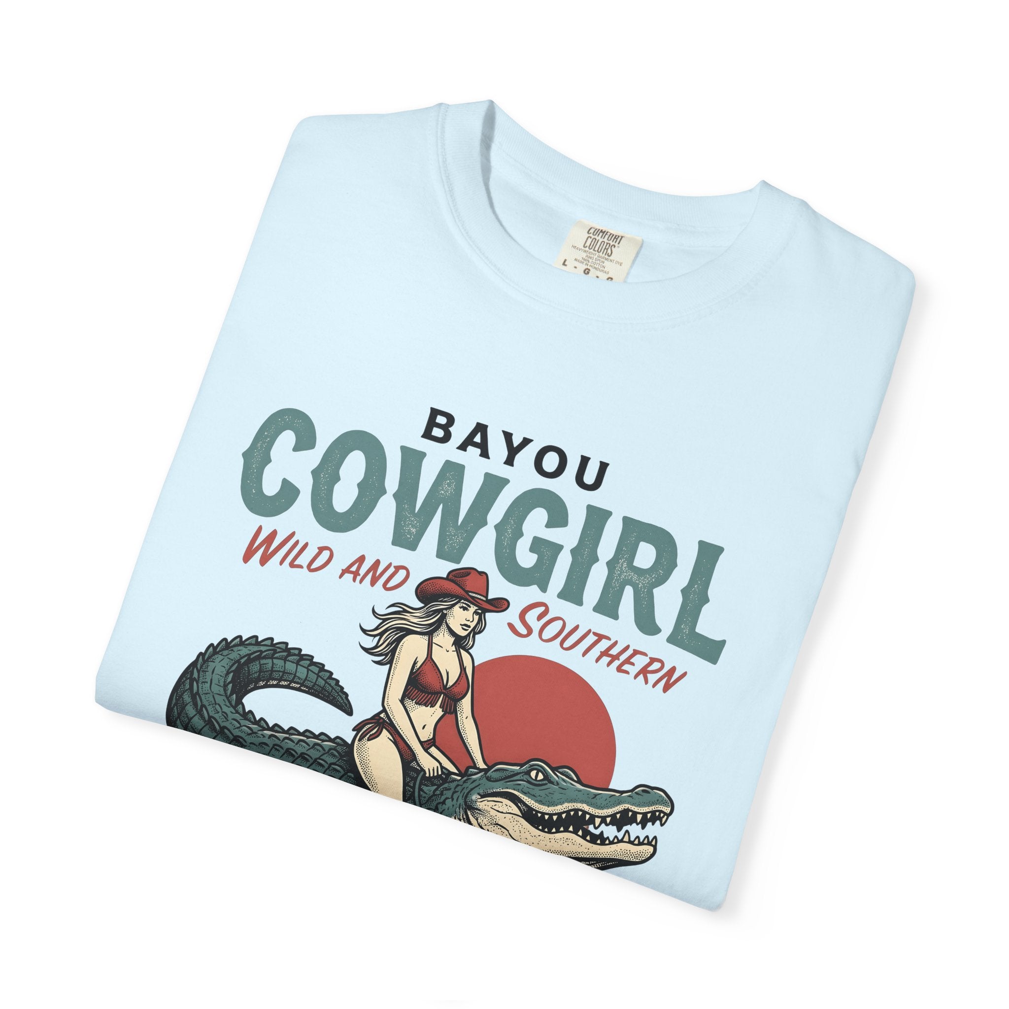 Rodeo Girl On Croc Shirt Cowgirl Cowboy Gift Women Antique Tee Rodeo Queen T-Shirt Cowgirl Fan Vintage Tshirt Cowboy Graphic Line Art