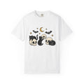 Black Cats Shirt Cat Halloween Gift Women Tattoo Style Tee Kitties T-Shirt Cat Fan Traditional Tshirt Spooky Graphic Vintage Skull Tshirt