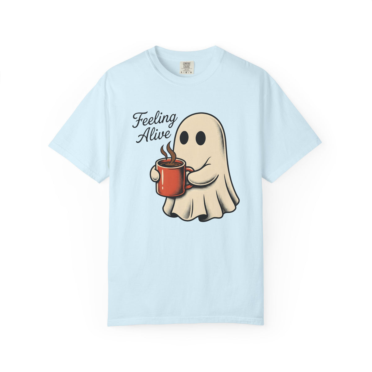 Spooky Coffee Shirt Halloween Espresso Unisex Gift Comic Tee Creepy Coffee