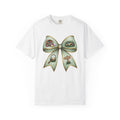 Easter Bow Shirt Easter Spring Gift Women Hand Drawn Tee Easter Bunny T-Shirt Easter Fan Easter Art Tshirt Spring Design Vintage Egg Basket