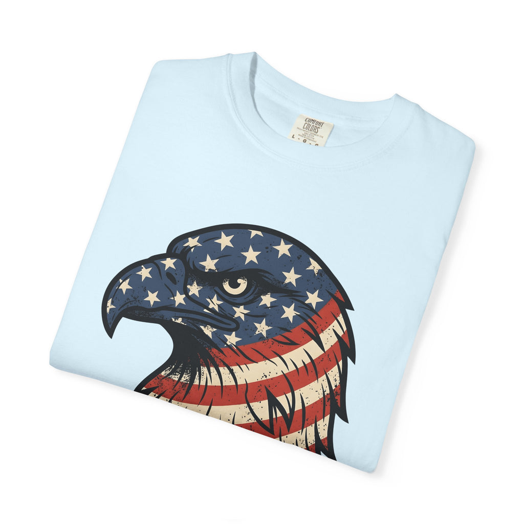 Bald Eagle Shirt America Flag Gift Women Patriotic Tee Eagle T-Shirt American Enthusiast Banner Graphic Tshirt Retro Stars Tshirt