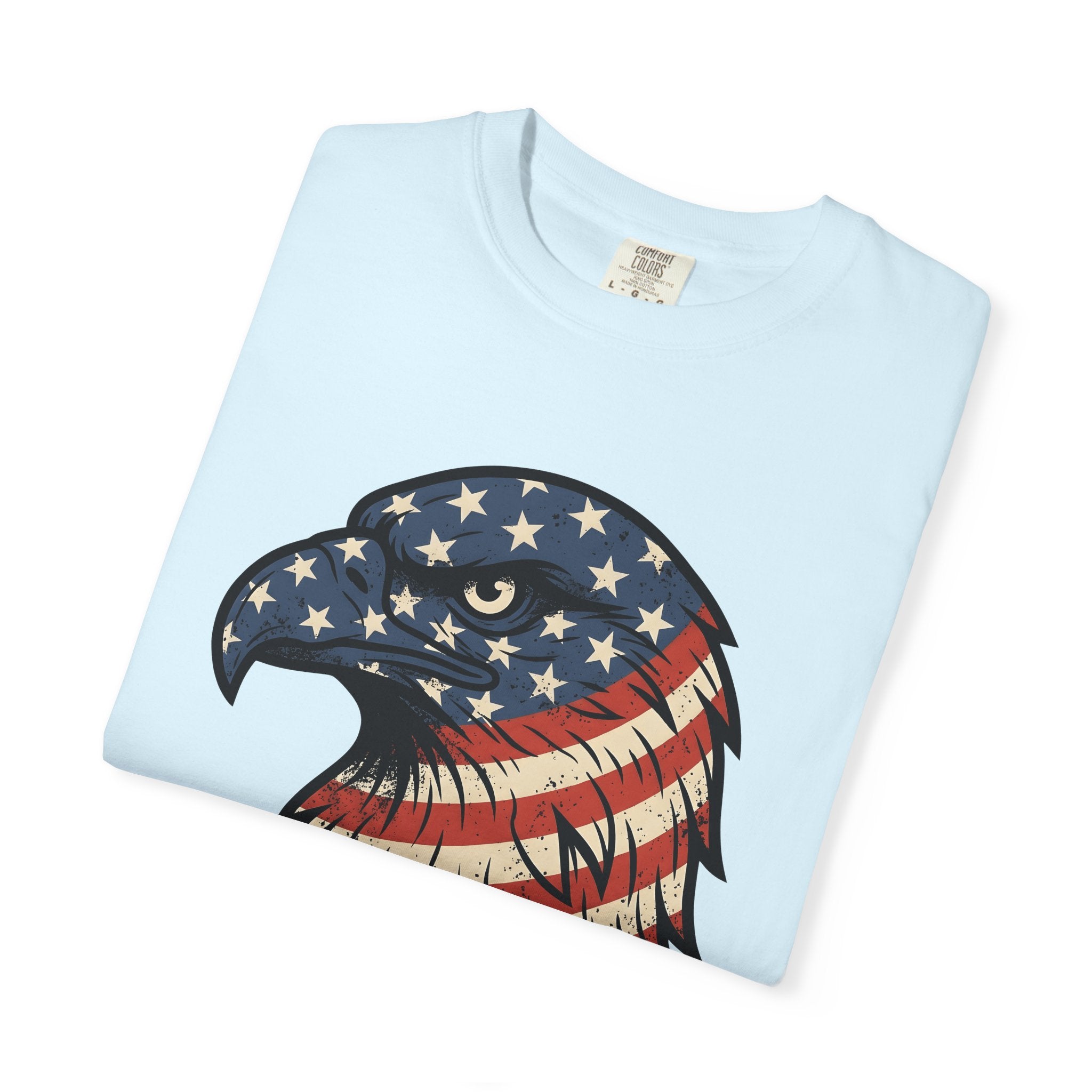 Bald Eagle Shirt America Flag Gift Women Patriotic Tee Eagle T-Shirt American Enthusiast Banner Graphic Tshirt Retro Stars Tshirt